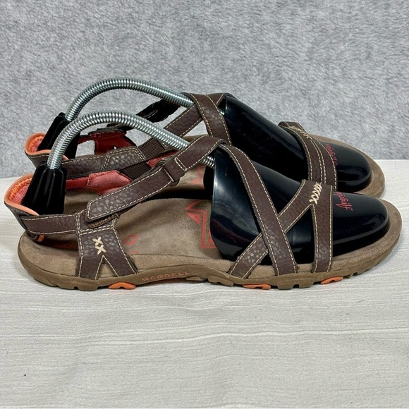 Merrell Sandspur Rose Convertible Outdoors Sandals-Cocoa Brown/Coral-Women 10 - Picture 2 of 11
